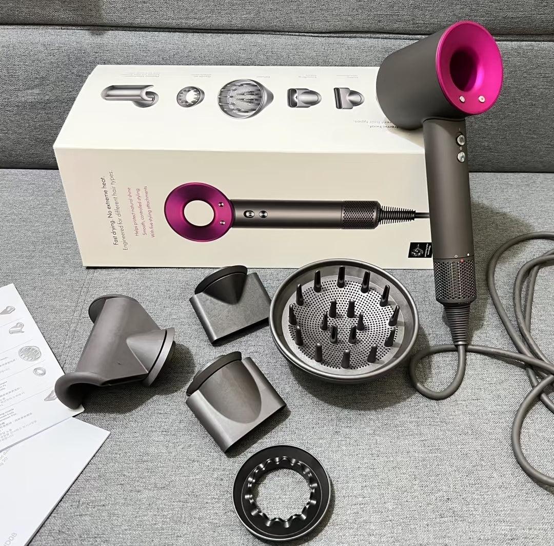 5 Styling Nozzles Salon Dryer Pro System Gentle Heat Tech for Healthy Scalp Care Natural Shine Protection Fast Drying Hair Blower portable