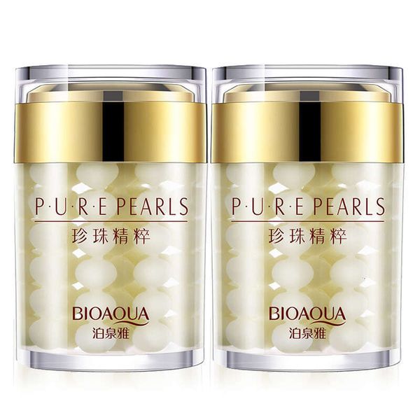 Pure Face 2pcs Pearl Moisturizing Firming Hydrating Facial Cream Beauty Health Skin Care