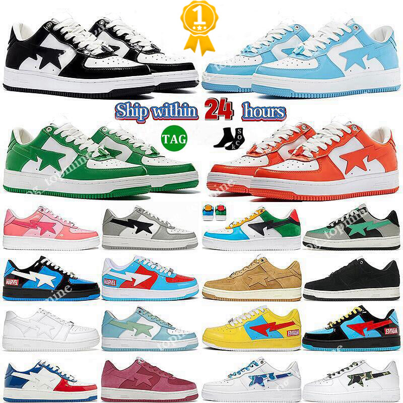 Designer Low men women Sneakers Patent Leather Triple White Black Blue Camouflage Skateboarding Sports Trainers