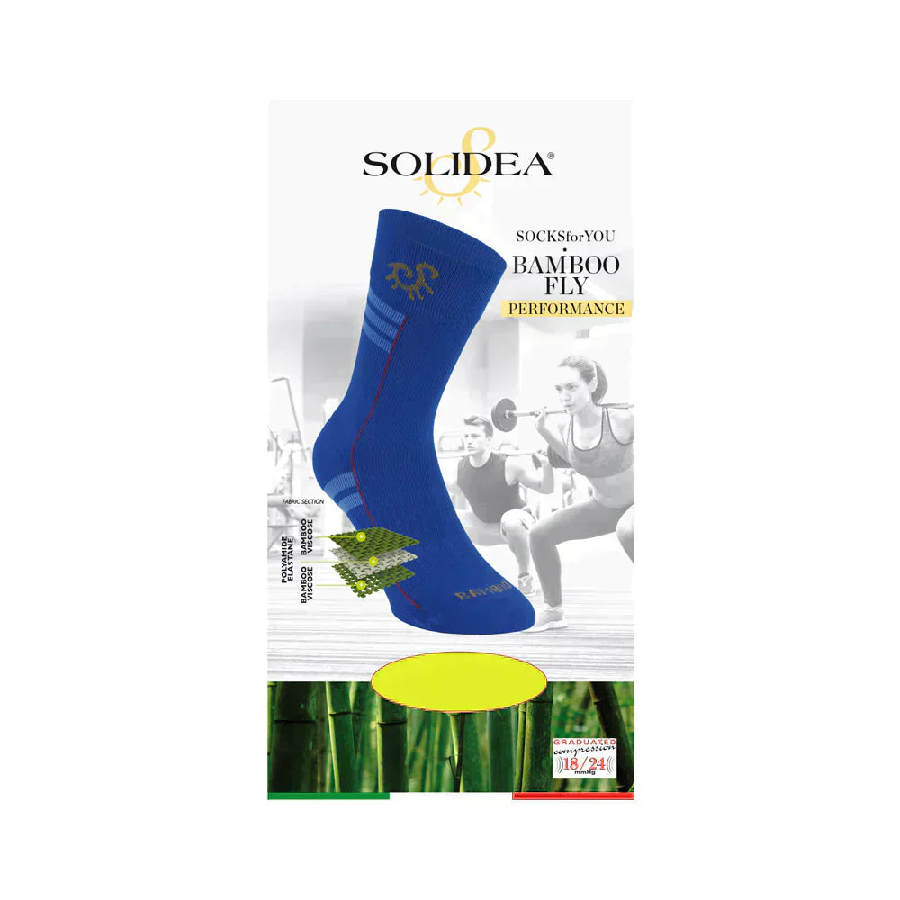 Solidea Socks For You Bamboo FLY 퍼포먼스 컴프레션 18 24mmHg 블루 토닉 4XL