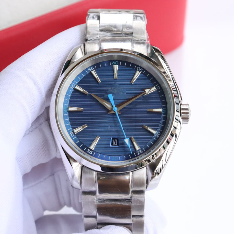 Haima series designer mens watch high-quality 316L stainless steel strap bezel sea blue dial blue second hand diving wristwatch
