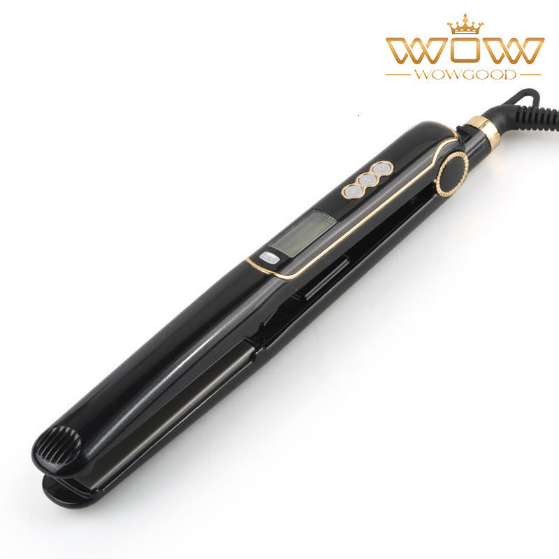 Salon Flat Iron Hair Straightener Nano Plate Dual Voltage 15s Fasting Heating with 15 Adjustable Temp Settings 250115