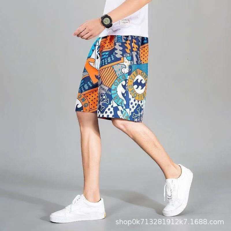 Men&#039;s Clothing Summer Shorts Trendy Casual Quick Drying Beach Pants Loose and Miscellaneous Styles