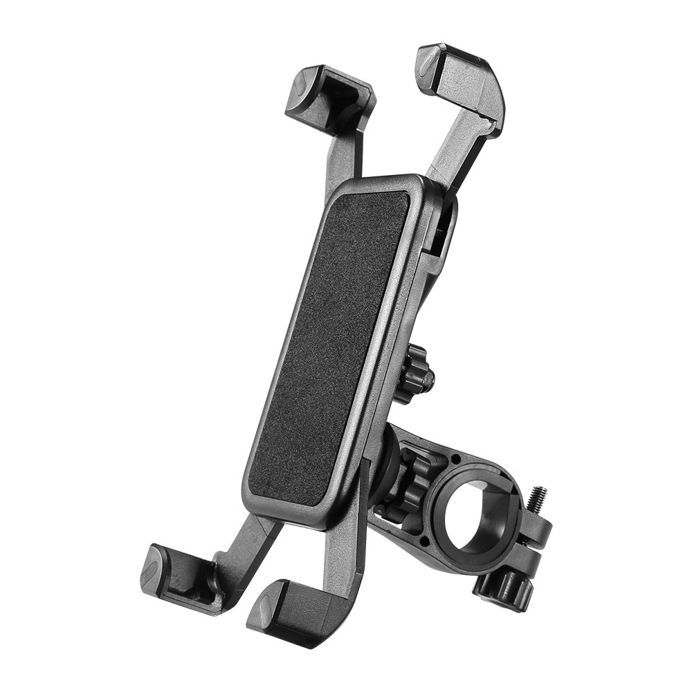 TEMU 1pc Black Abs Bike & Scooter Phone Holder Clip - , Adjustable Bracket For Mtb, Road Bicycles | Smartphone Mount Accessory