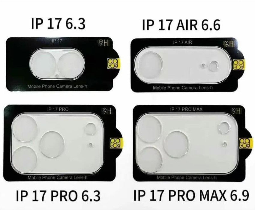 3D HD Clear Camera lens tempered glass Scratch-Resistant Rear Screen protector full covered for iPhone 17 Air 16 16e 15 14 13 12 11 pro max With Fla