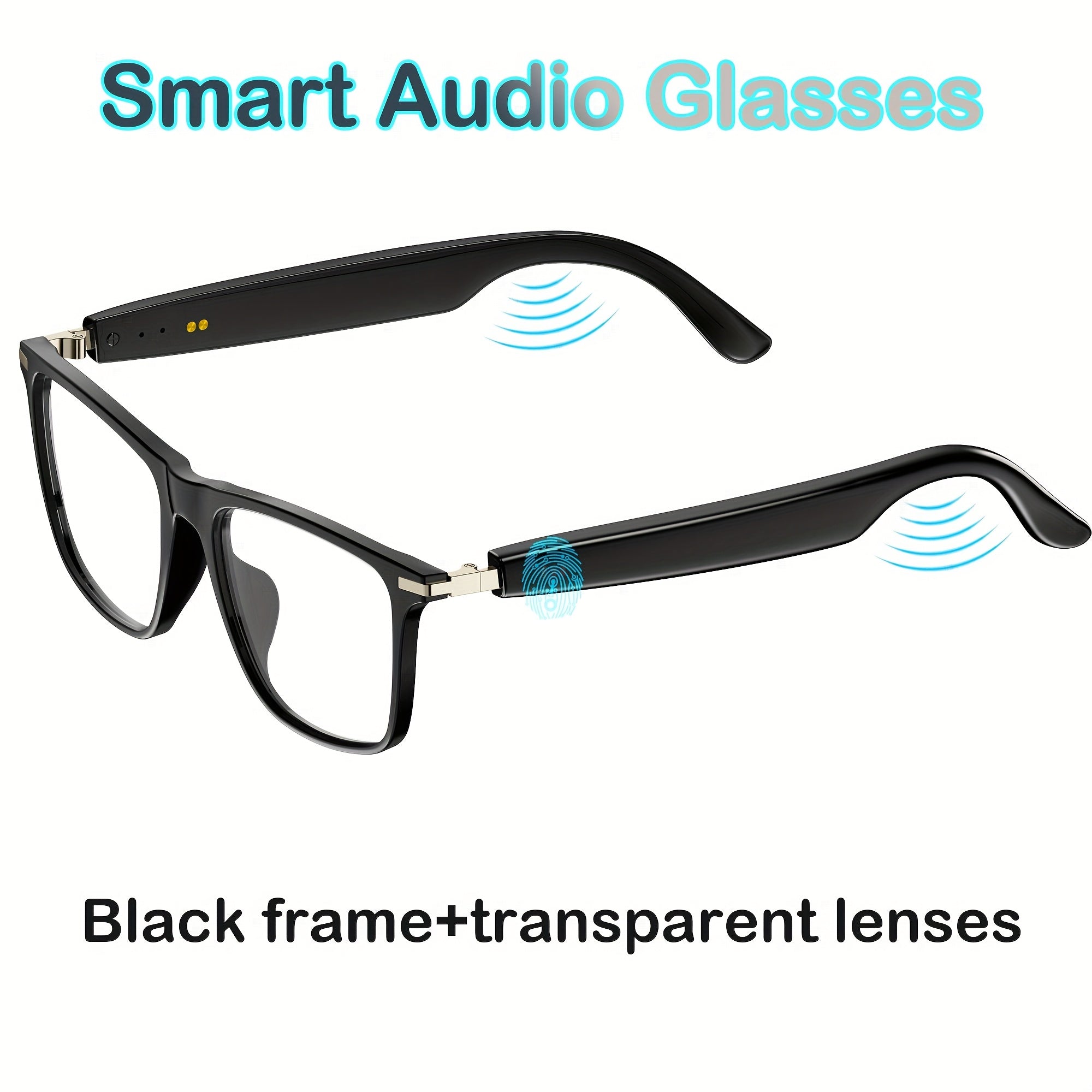 TEMU New Smart Glasses For 2025, With Ultra Long , And Sweat Proof, Wireless Connection To Smartphones, Listening To Music And Making Phone Calls,