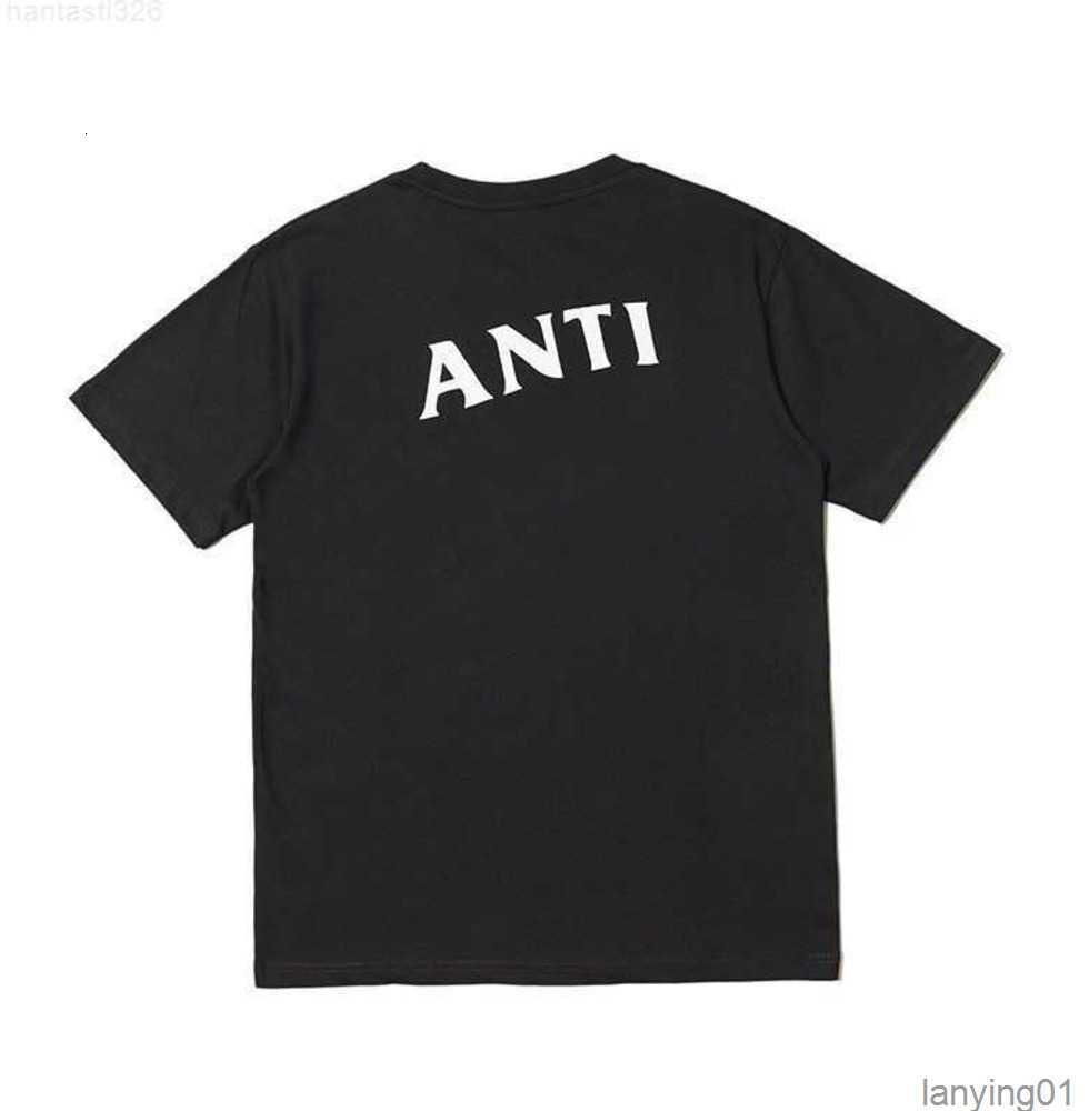 Men&#039;s t Shirts Fashion Anti Social Club Cross Print T-shirt Casual Short2