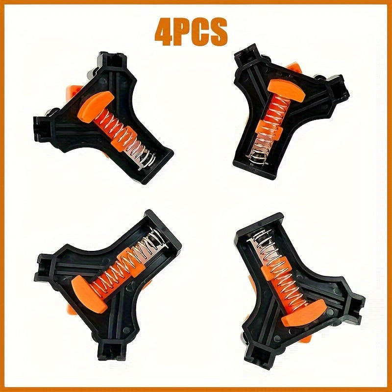 TEMU 90 Degree Right Angle Clamp Holding Clips Woodworker's Hand Tool Pipe Clamp Positioning Clamps For Precise Alignment, Nailing, Screwing And