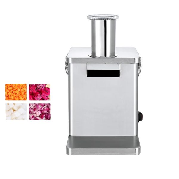 Fruit Vegetable Cutting Machine Electric Vegetable Dicing Machine Potato Onion Slicer Carrot Lemon Banana Chips Dicer 200W