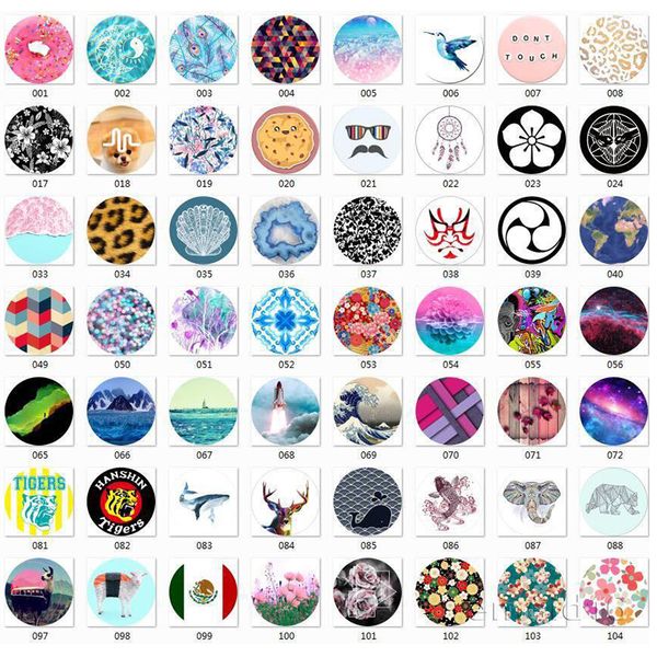 cell phone holder finger ring pattern holders with opp bag stand car mounts for Iphone 16 Samsung