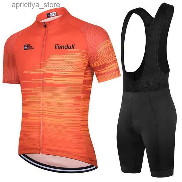 Cycling Jersey Sets 2023 Pro Cycling Jersey Set VENDULL Summer Men Cycling Wear Mountain Bicyc Clothing MTB Bike Riding Clothes Cycling Suit