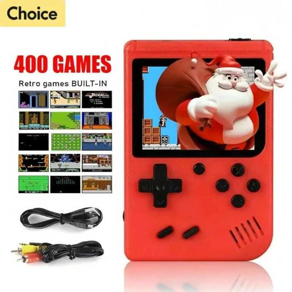 Retro Portable Mini Handheld Video Game Console 8-Bit 3.0 Inch LCD Color Kids Game Player Built-in 400 games For Kid Xmas Gift Z241029