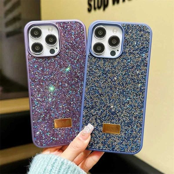 Cell Phone Cases Popular new Swaro Bling Diamond Casing suitable for iPhone 16 15 11 13 Pro Max Plus flash glitter coating protective cover