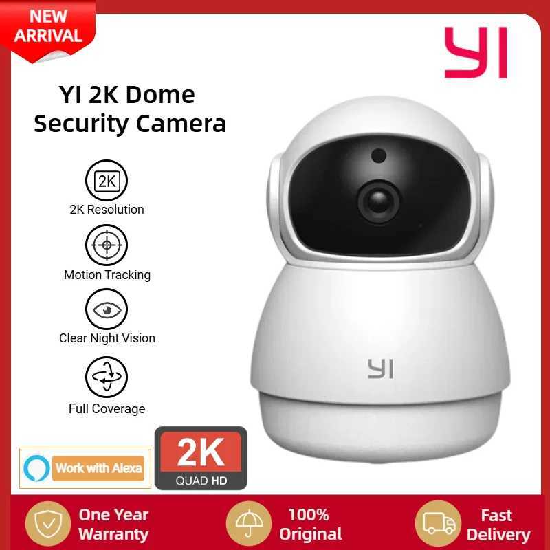 Smart Home Security System YI Camera 2K Dome Wifi Surveillance Camera Pan Tilt IP CCTV Smart Home Baby Pet Monitor Security Protection Auto Tracking