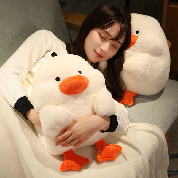 Doll Soft Kaii Stuffed Fat Duck 3 In 1 low With Blanket Cute Plush Doll Baby Appease Toy for Kids Birthday Gift Z241111