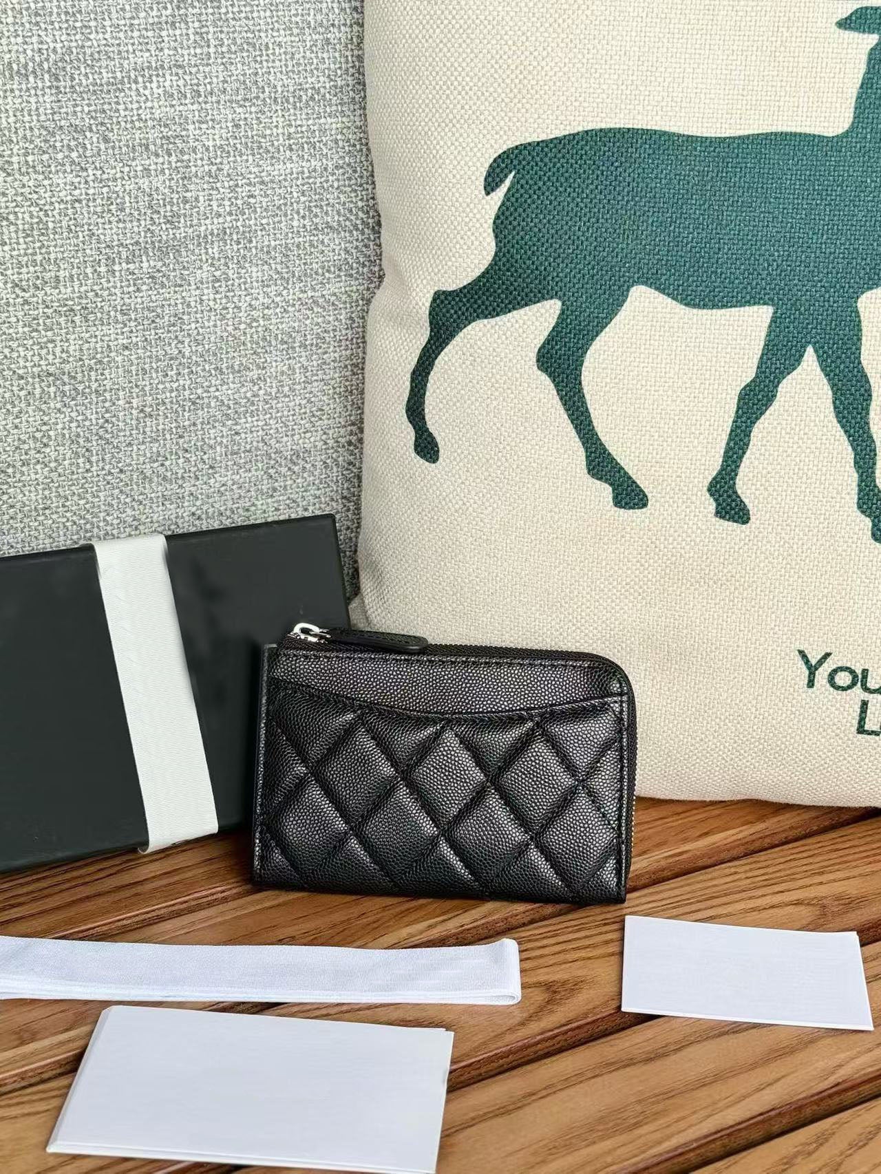 10A classic best quality genuinel leather woman wallets with box luxurys designers wallet womens wallet purese credit card holder coin purse 077