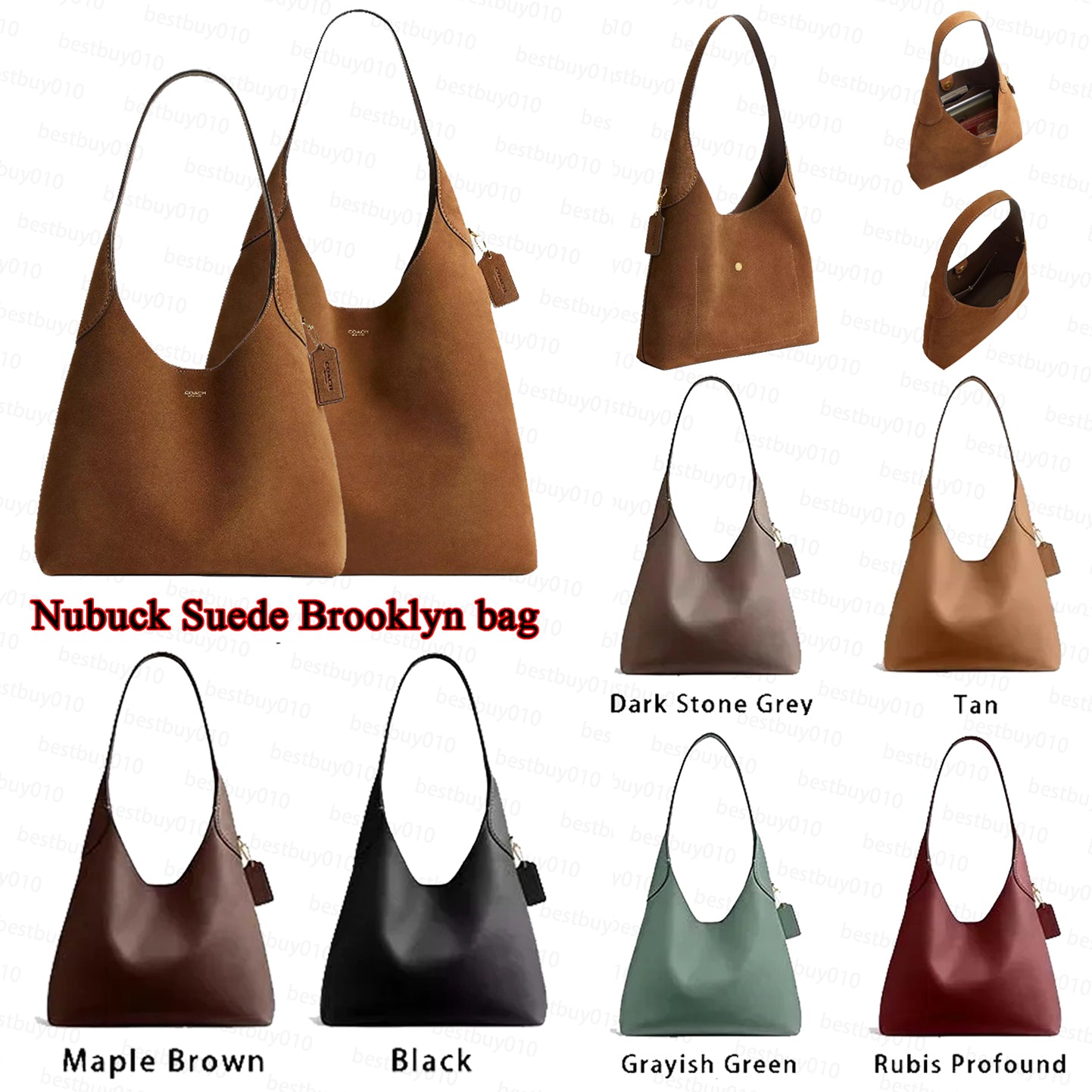 Brooklyn Bag 28 Designer Bag Shoulder bag Hot Autumn Winter Suede Brown YN Shoulder Handbag High Quality Underarm Shoulder Tote 39cm Large Capacity
