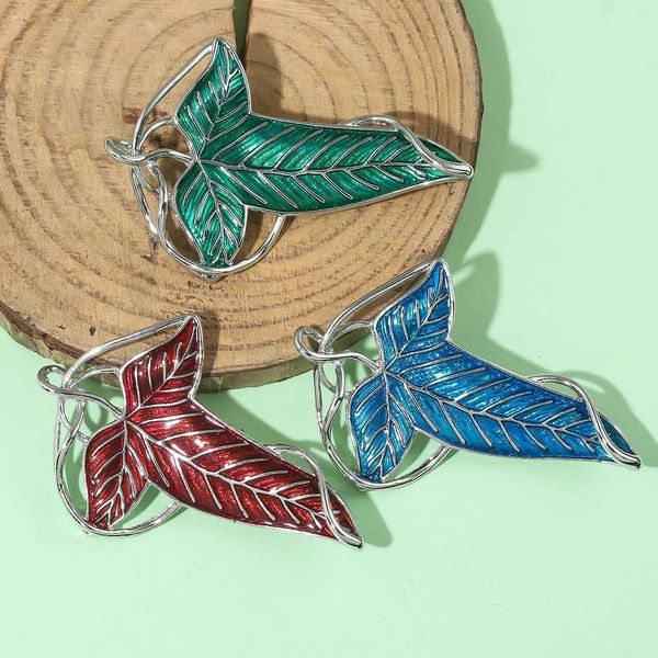 Elf Queen Green Leaves of Lorien Brooch Pin Tolkien Galadriel Legolas Frodo Baggins Aragorn Tree Backpack Jewelry Accessories dealWLNX