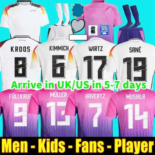 Size 4XL 24 25 Soccer Jerseys 2024 Fans Player Version HUMMELS KROOS GNABRY WERNER DRAXLER REUS MULLER GOTZE Men Football Shirts Kids Kits