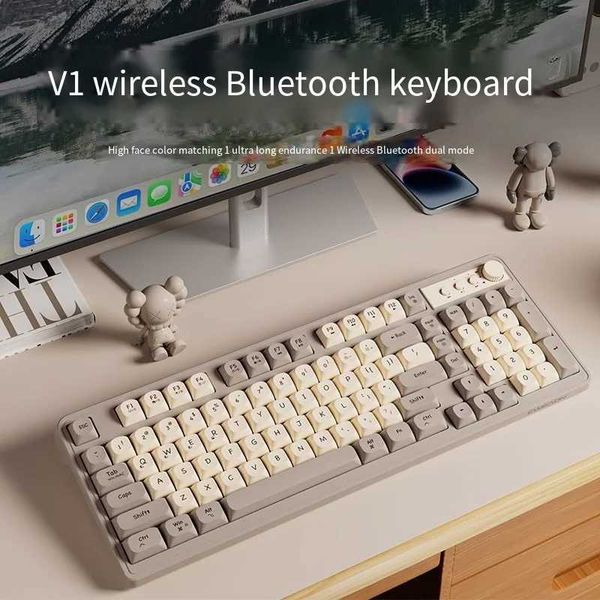 2.4G Wireless wireless connections Keyboard Mouse Combos 104 Keys Mute Rechargeable Mechanical Feel Desktop Laptop Tablet Gaming Keyboard X2