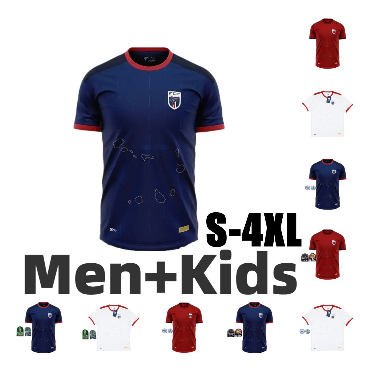 2024 2025 Cape Verde Soccer Jerseys 25 26 Monteiro camisetas de futbol Africa Cup Home Away Third Jovane maillots de foot BEBE Football Shirts Men K