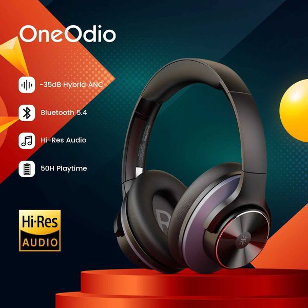 Oneo ANC Wireless set A10 Over Ear Hybrid Active Noise Cancelling phones With Microphone Hi-Res Au Z241230