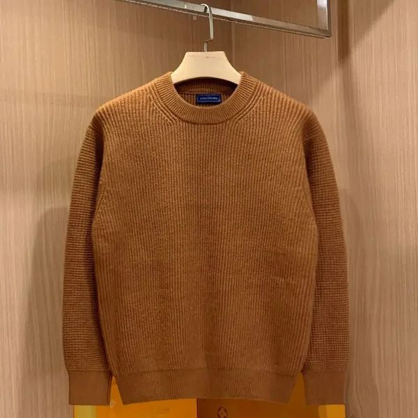 Soft Warm Autumn Winter Sweater ONeck Solid Casual Men Knitting Pullover Comfortable Dropped Shoulder Sleeves Sweaters 250208