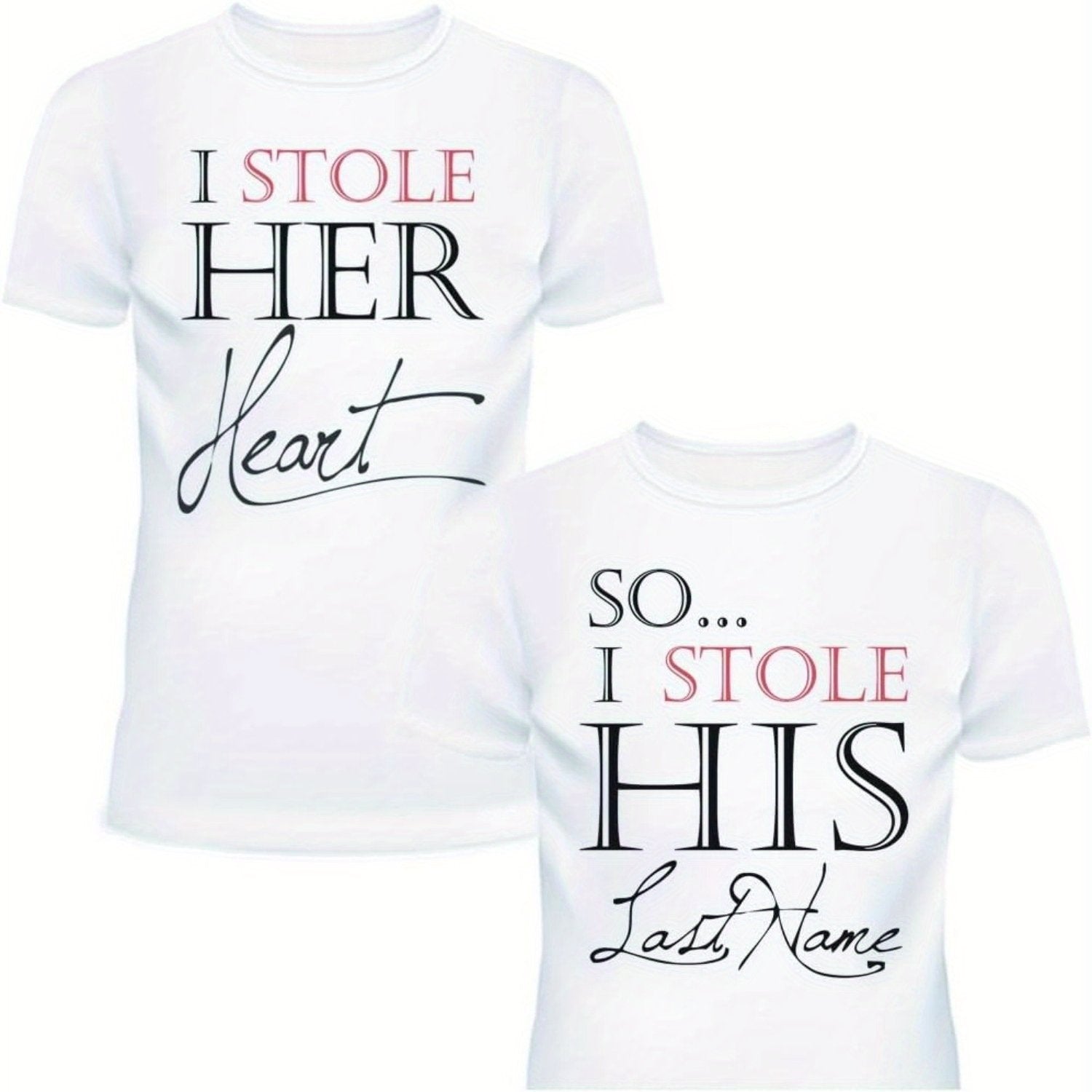 TEMU Matching Shirts Set For Married Couples Husband And Wife Wedding Gift Anniversary Newlywed