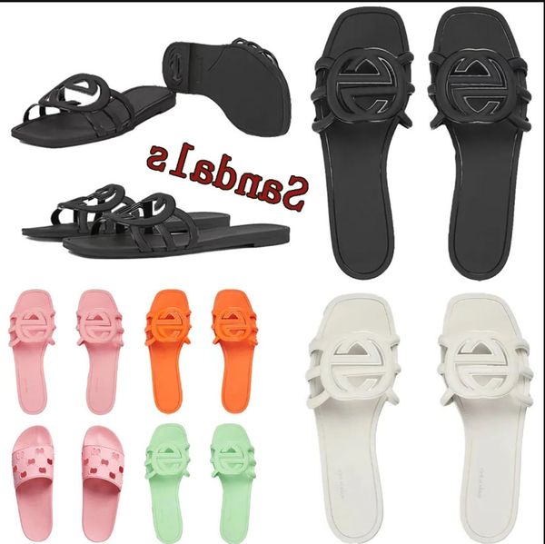 Designer Slippers Interlocking Slides Sandals Ladies Hollow new color Platform Slippers Women Slide Sandals Fashion Classics Retro Lovely Su