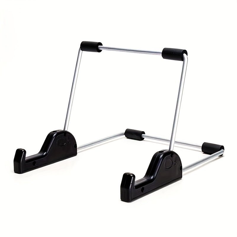 TEMU [stylish] Foldable Aluminum Tablet Stand - Multi-angle Support For Laptops & Tablets, Lightweight & Durable With Design, Perfect For Comfortable