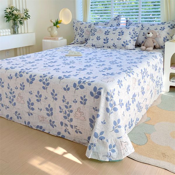 A869 Bed sheet type A pure cotton thickened brushed single piece purchase winter bed sheet pillowcase three-piece set mother and baby level