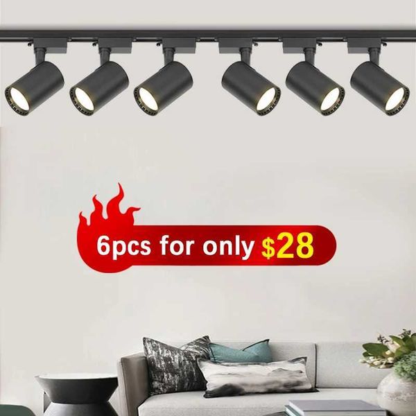 Modern Track Light Stripe Lighting For Living Room 12W 20W 30W 40W Spot Light Led Track Lights Fixture Store Home Rail LighingCL240730