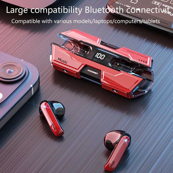 SS 5.3 Bluetooth TWS Ear Earphones Touch Control Ear fones Sports Sports Gaming Earphones com microfone adequado para iPhone Samsung CL25011