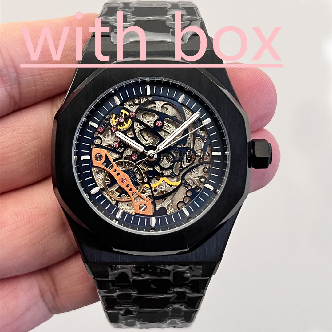 Luxury men watch designer 41MM skeleton automatic mechanical watch mens watch diving sports strap 5ATM movement watch Montre de Luxe 34MM women&#039