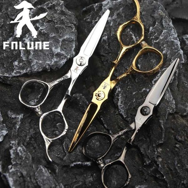 FnLune 4.5 Inch Vg-10 Professional Hair Salon Scissors Cut Barber Accessories Haircut Thinning Shear Hairdressing Tools Scissors Y240801