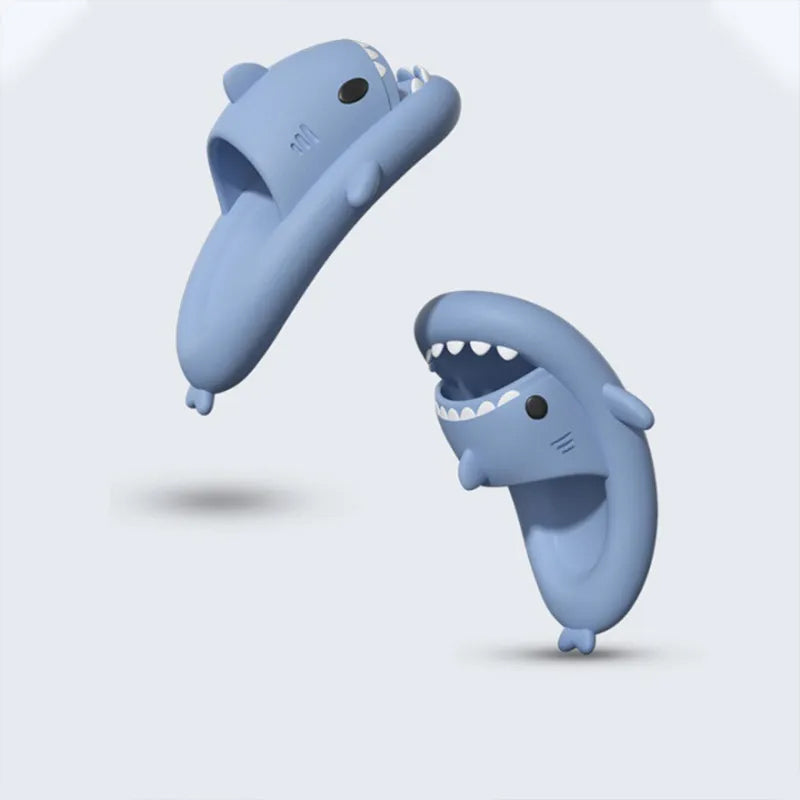 Men Women Shark Slippers Summer Home Anti-skid Solid Color EVA Couple Outdoor Indoor Bone Household Funny Slipper sandals platform slides jogging sh