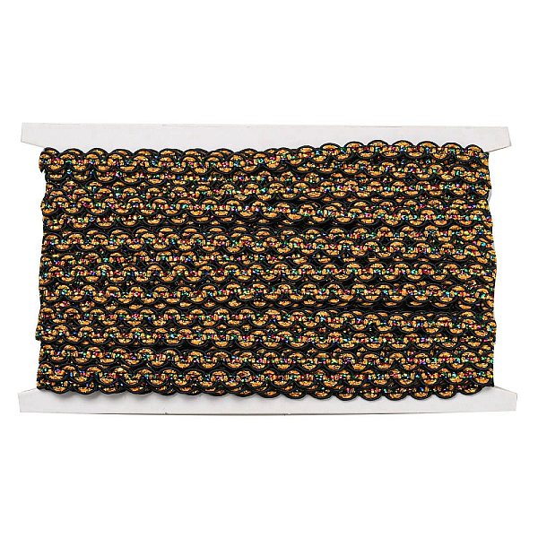 Finiture in pizzo glitterato in poliestere