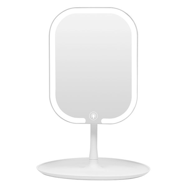 LED make-up mirror rotatable desktop mirror desktop beauty mirror dormitory portable make-up mirror factory direct sale