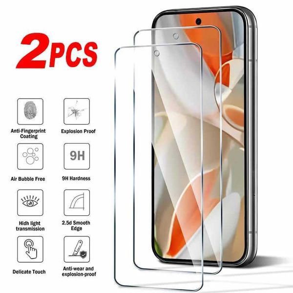 Cell Phone Screen Protectors For Google Pixel 9 Pro XL 8a 8 7a 6A 6 6Pro 2PCS Tempered Glass Screen Protector Pixel7 A Pixel9 Pixel 9Pro 8Pr