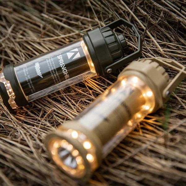New Arrival Springhill Tactical Camping Lamp Cam Tent Pendant Long Life Mtifunctional Outdoor Cam Lamp Mosquito Repellent Z241121