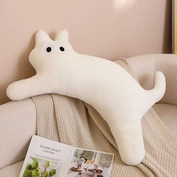 100CM Cute and Soft Long Cat Pillow Plush Toy Filling Office Sleep Mat Bed Pillow Home Decoration Childrens and Girls Gift Dolls W240827