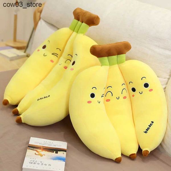 Plush Dolls 35-70cm Creative Cartoon Banana Plush Pillow Kawaii Sofa Cushion Toy Cute Plush Doll Children Fruit Toys GiftL240910L240910