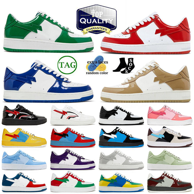 designer star shoes sta sk8 casual shoes men women suede leather plate-forme white blue red green skateboarding camouflage sneakers skaste trainers