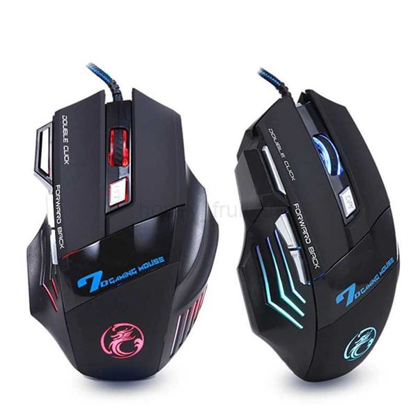 Ergonomic Wired Gaming Mouse LED 5500 DPI USB Computer Mouse Gamer RGB Mice X7 Silent Mause With Backlight Cable For PC LaptopM240725