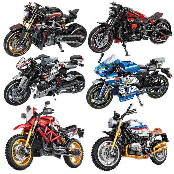 2024 Modern High Tech Technic Moto Suzuki GSX250r 1000 Motorcycles Dirt Bike Model Building Blocks Sets Brick Kids Toys Gift Z250120