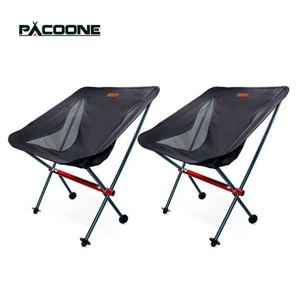 Camp Furniture Ultra hard high load outdoor camping chair portable beach hiking picnic fishing tool travel ultra light folding H241121