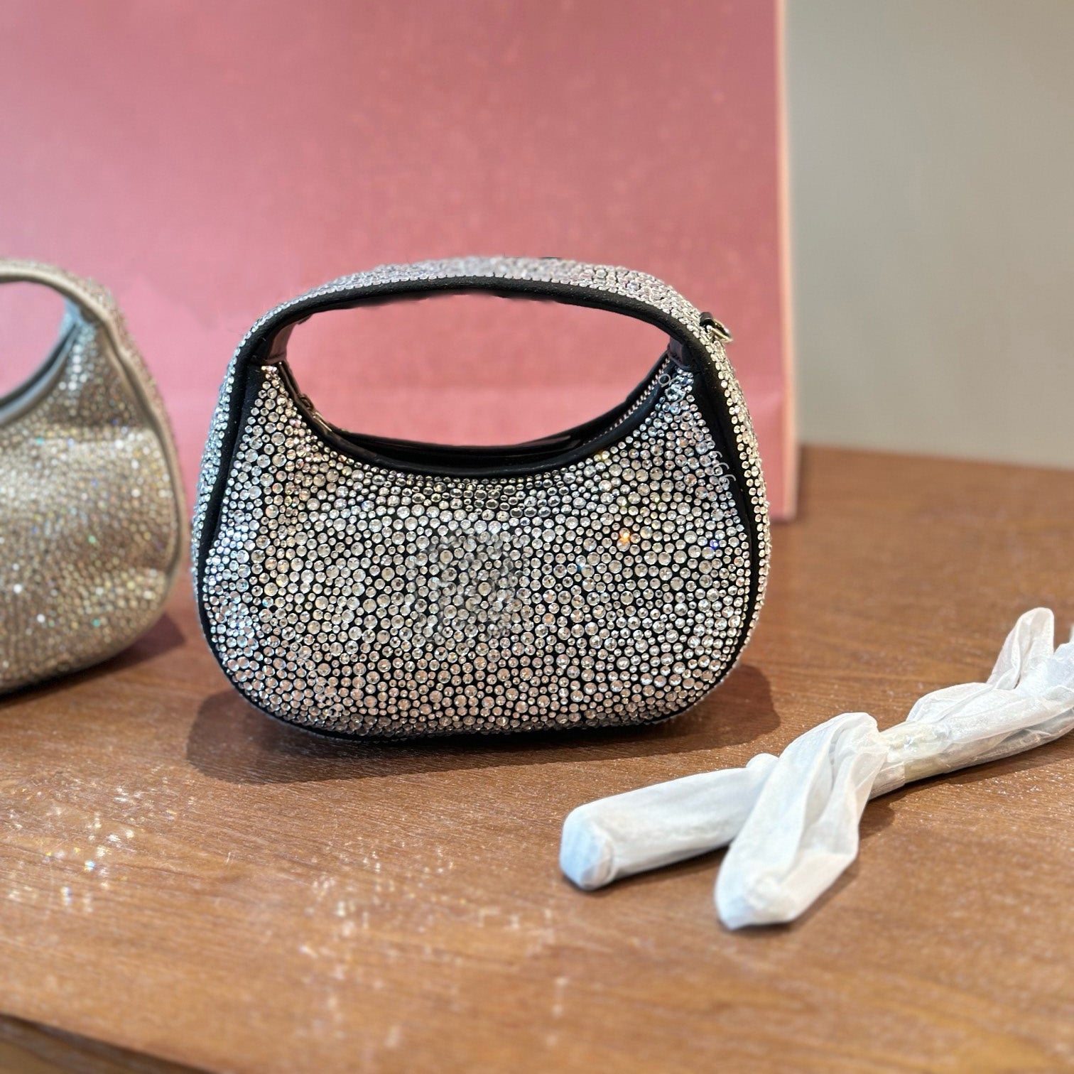 Designer full diamond shoulder bag mini crossbody bag makeup bag lipstick envelope handbag mini diamond bag travel bag lady bag phone bag wallet car