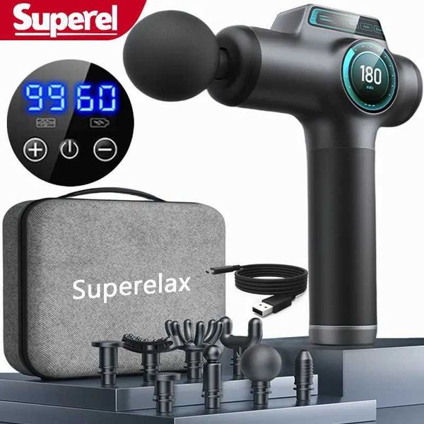 Massage Gun Black Neuk Massage Gun Massage Gun Fascia Silvery Neck and Back Massager Masajeador Professional Muscle Massager Tools Fitness z