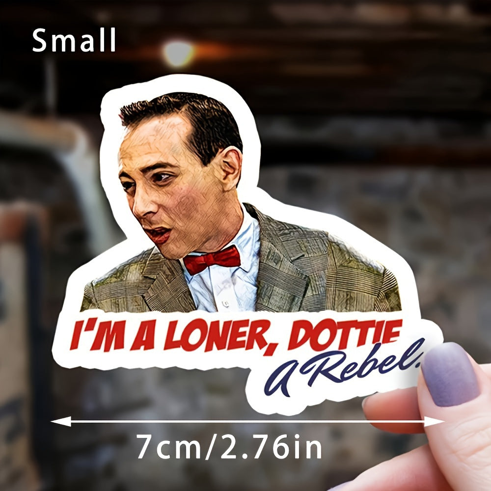 TEMU 2pcs "pee-wee ""i'm A , "" Vinyl Sticker - Vintage Movie Quote Decal For Cars, Car , Laptops & More | Ideal For Pee-wee Fans - New Year &