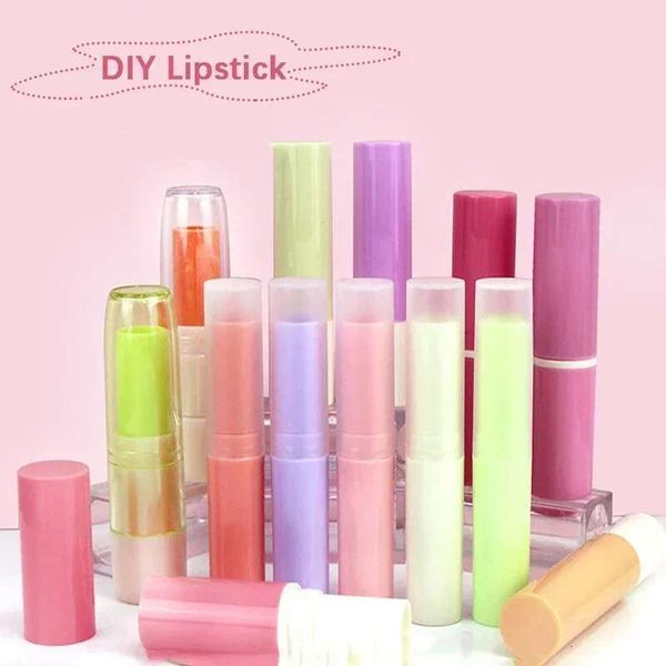 20Pcs 4G 4Ml Lipstick Tube Balm Containers DIY Empty Lip Gloss Tubes Packaging With Caps Cosmetic Makeup Stick Wholesale